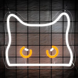 Cat Neon Signs for Wall Decor, Cat Art, Cat Wall Decor, Funny LED Sign, Cute ... - Bild 1 von 5
