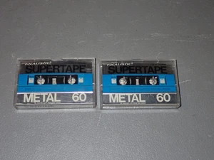 Cintas de casete vintage realistas supercinta metálica 60 tipo IV - Imagen 1 de 11