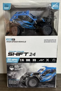 Power Craze Shift 24 High Speed RC Buggy 1:24 Scale Remote Control Blue NEW - Picture 1 of 7