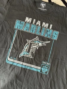 47 Brand MLB Miami Marlins T-shirt Size Men’s Medium NWT - Picture 1 of 4