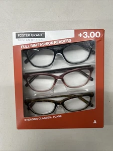 Foster Grant Design Optics Fashion Reading Glasses With Case +2.50, new open box - Picture 1 of 2