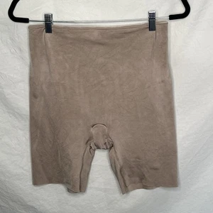 SPANX SLIMPLICITY SLIMMING THIGH SHAPING SHORTS SZ XL 313 TAUPE HIGH RISE Shape - Picture 1 of 8
