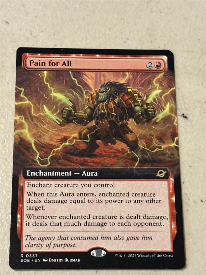 mtg borderless Pain for All, enchantment, Edge of Eternities, unplayed - Image 1 of 1