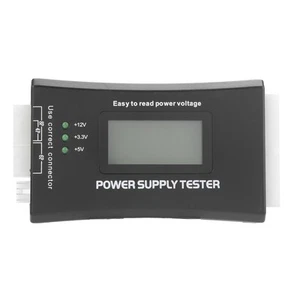 Pc Power Supply Tester 20/24Pin With Lcd Display Voltage Pg Value For Atx DTS - Afbeelding 1 van 22
