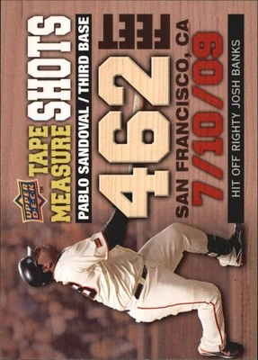 Cinta métrica Upper Deck 2010 #TMS12 Pablo Sandoval - BB Foto 1 de 2