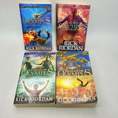 4 x The Heroes of Olympus Percy Jackson Paperback Book Bundle by Rick Riordan - image 1 of 4