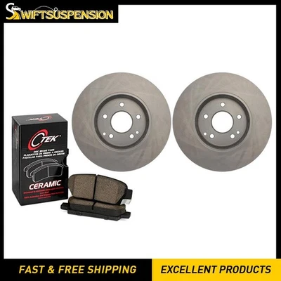 Front Disc Brake Pad Set Disc Brake Rotor C-Tek for Mercedes-Benz C230 2003-2003 - Image 1 of 4