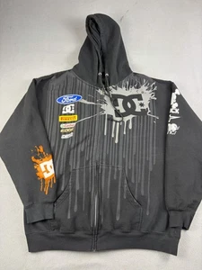 Sudadera con Capucha DC Talla XL Cremallera Completa Ken Block #43 Dirt3 Ford Castrol Pirelli - Imagen 1 de 6