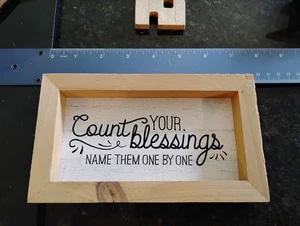 Count Your Blessings Sign - Picture 1 of 3