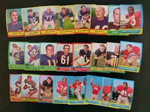1963 Topps Football Starter Lot - 21 Different FB Cards - W/ Alex Sandusky - Picture 1 of 5