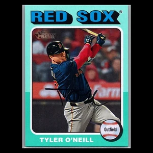 2024 Topps Heritage High Number #590 Tyler O'Neill Aqua Border Boston Red Sox - Picture 1 of 2