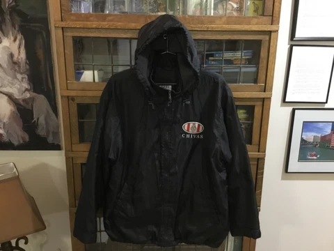 Chivas de Guadalajara EXEL SPORTSWEAR Nylon BIG LOGO Lined Jacket SZ L - Cool Cover