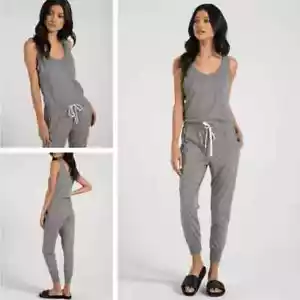 N:Philanthropy Opal Jumpsuit Damen XS meliert grau Bindegürtel Jogger ärmellos - Bild 1 von 12