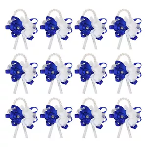 12Pcs Wrist Corsage Artificial Flower Bracelets Rose Decorative Dark Blue - Picture 1 of 5