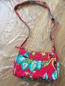 Vera Bradley Little Crossbody Purse Bag in Pink Floral Rumba NWOT HTF RETIRED - Picture 1 of 2