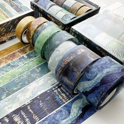 "8 PET Tape Set–Transparent, Waterproof for DIY Journals,Crafts,and Scrapbooking - image 1 of 4