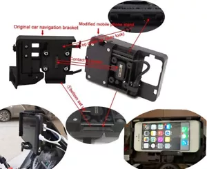 Telefono staffa di navigazione GPS montaggio caricabatterie USB per BMW R1200GS LC ADV S1000XR - Foto 1 di 9