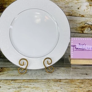 Carlton China PLYMOUTH 303 weiße Schriftrollen am Rand Japan China Hackplatte Platte - Bild 1 von 11