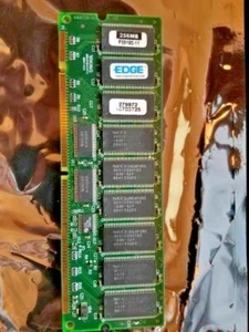 EDGE 256MB SDRAM PC100 ECC UNBUFFERED DIMM 168PIN ...IN ESD SEALED BAG - Picture 1 of 4