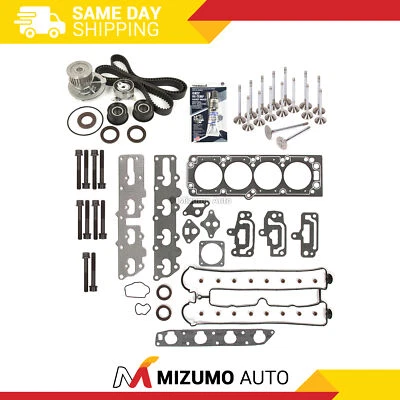 Head Gasket Set Valves Timing Belt Kit Fit 98-02 Daewoo Isuzu Rodeo X22SE - Image 1 of 4