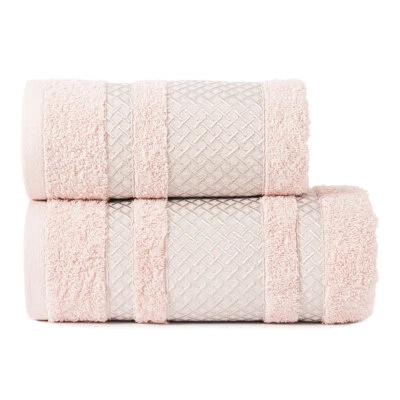 Handtuch Badetuch Pastellrosa Edel Handtücher 4-Tlg. Set Badezimmerzubehör - Bild 1 von 4