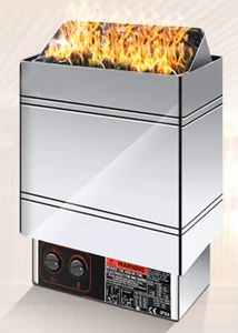 9KW 6KW ALL Stainless Steel SAUNA HEATER STOVE @ HOME DRY Sauna BATH SHOWER SPA - Picture 1 of 7