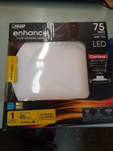 4 Pack Feit Elect. Enhance Dimmable 75w 6" Replacement LED Canless Downlight NEW - Picture 1 of 2