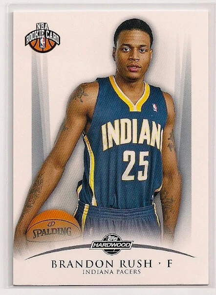 Brandon Rush Topps 2008-09 pose de madera dura #113 novato radiocontrol/2009 Kansas Jayhawks Foto 1 de 1