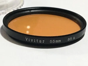 Vivitar Orange 85A 55mm Filter in Clear Plastic Case - Picture 1 of 6
