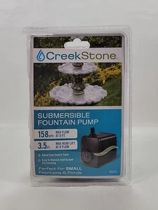 CreekStone Submersible 158 GPH 3.5 ft. Small Fountain Pump NEW/DMG PKG - Picture 1 of 5