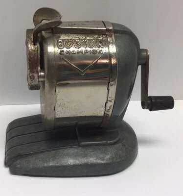 Sacapuntas de manivela Boston Champion vintage excelente estado Metal Foto 1 de 4