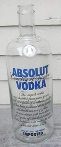 Large 20" tall ABSOLUT VODKA Glass BOTTLE Display Dummy Promo - Picture 1 of 5