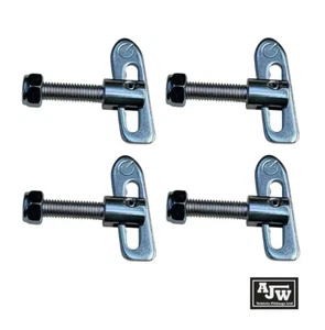 4 X Sujetador Antiluce Bloqueo de Caída ZP M12 x 45 mm Cajas para Caballos Remolque Camiones Puerta Trasera - Imagen 1 de 5