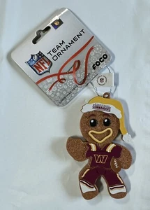 Washington Commanders Gingerbread Man Christmas Holiday Ornament - FREE SHIPPING - Picture 1 of 2