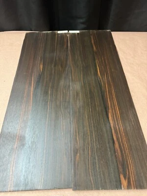 Mun Ebony Guitar Body Book Match figured wood for luthier, M.E #3 - Image 1 of 4
