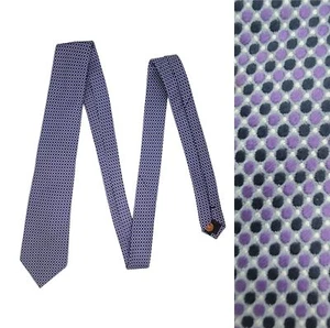 English Laundry Vintage Purple Blue Paisley English Silk Neck Tie micho check - Picture 1 of 7