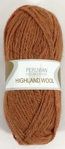 ELANN Peruvian Highland Wool Yarn HARVEST HEATHER #744 Orange 109 yds Skein NEW - Picture 1 of 6