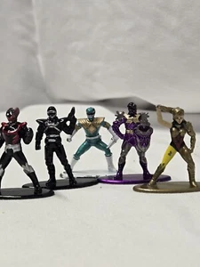 POWER RANGERS 5 NANO METAL MINI FIGS MININIATURE FIGURES JADA TOYS - Picture 1 of 8
