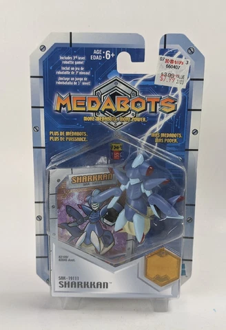 2001 Hasbro Medabots Sharkkan Action Figure Robot Carded Cover