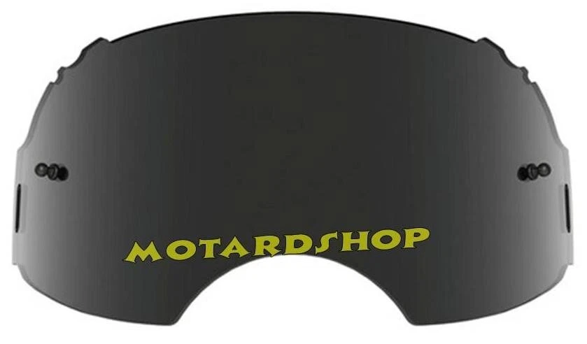 OAKLEY AIRBRAKE MX LENS DARK GREY fume' scuro ricambio maschera - Immagine 1 di 1