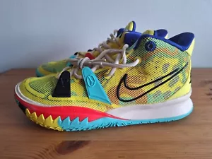 Nike Kyrie 7 1 World 1 People Yellow Black 2021 CQ9326 700 Men's Shoe Size 11 - Picture 1 of 11
