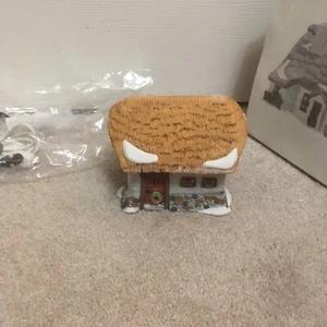 DEPT 56  DICKENS VILLAGE BARLEY BARN ONLY TWO LIGHTS - Picture 1 of 8