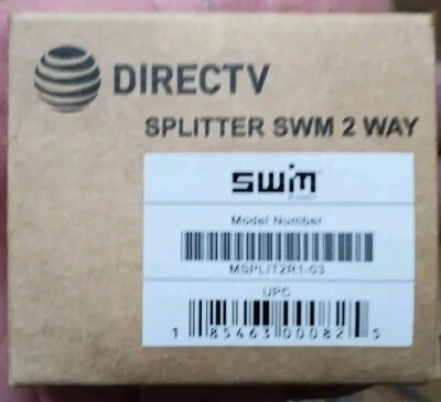 DirecTV 2 Way SWM Green Splitter MSPLIT2R0-01 SWiM 2Way MRV Wholehome DVR New - Image 1 of 3
