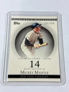 2007 Topps Moments and Milestones MICKEY MANTLE /150 New York Yankees - Picture 1 of 2