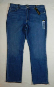 NEW Lee Womens Straight Relaxed High Rise Seattle Blue Jeans 18 Short FREE SHIP - Picture 1 of 2