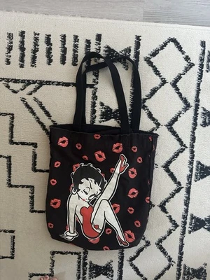 Bolso de Mano Betty Boop de Lona Bolso Negro con Labios Rojos 2007 Foto 1 de 4