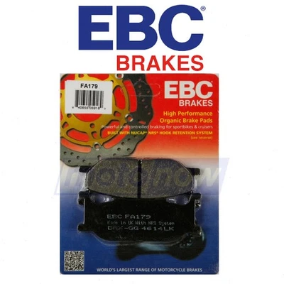 EBC Front Organic Brake Pads for 1998-2016 Yamaha XVS650 V Star Custom - dx Foto 1 de 4