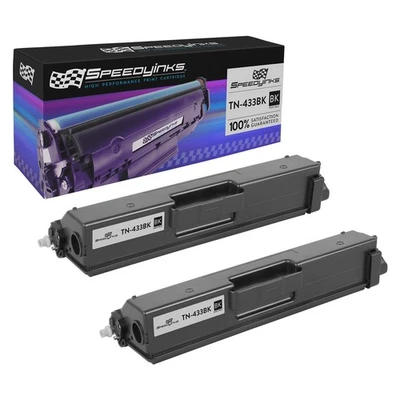 SPEEDYINKS Compatible Toner Cartridge Brother TN433BK High Yield Black 2PK - Image 1 of 4