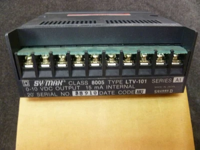 Square D 8005 LTV-101 SY/MAX Single Channel 0-10VDC Analog Module Ser A1 82083 - Image 1 of 2