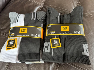 CATERPILLAR мужчин 6 пар средний вес загрузки работы носки анти запах новый с ярлыками - Изображение 1 из 4